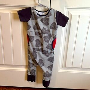 Rags to Raches Short Sleeve Star Wars Romper